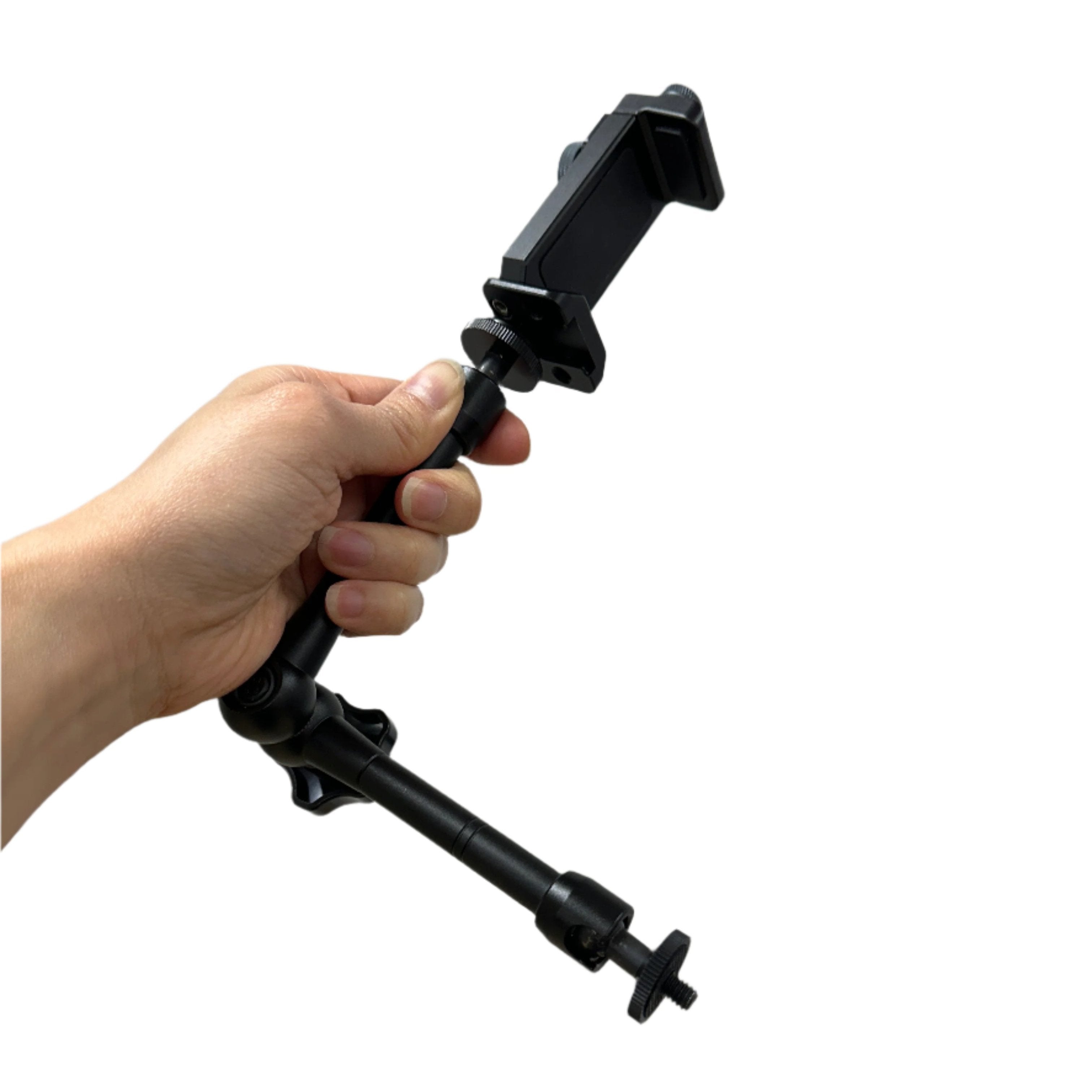 'Social Media Rig' 11" Articulating Magic Friction Arm with with Smart Phone Mount - Bundle