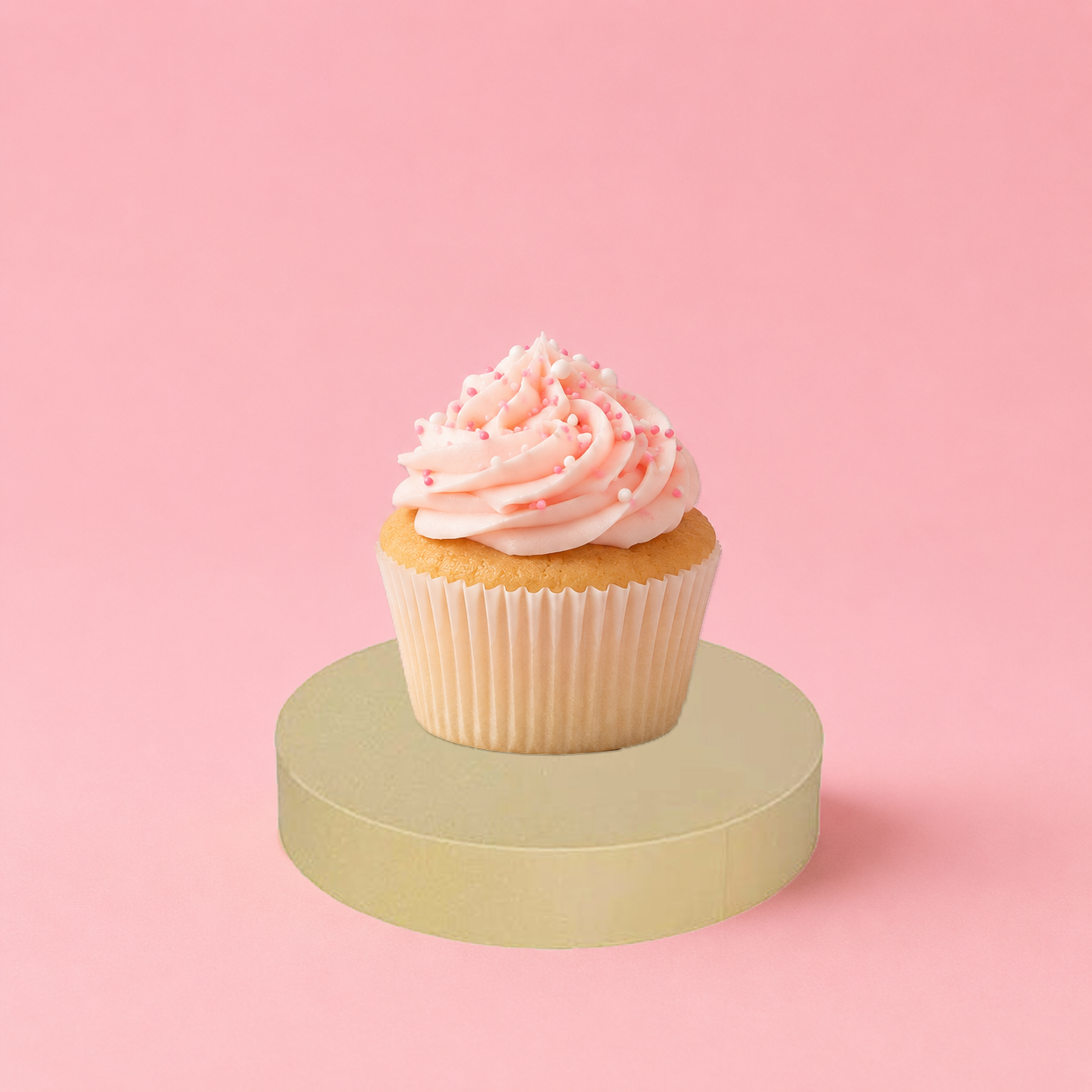 Spectrum PRINT.PROPS Styling Photography Prop - Cylinder - 100x100x20mm (Custard Mustard Beige)