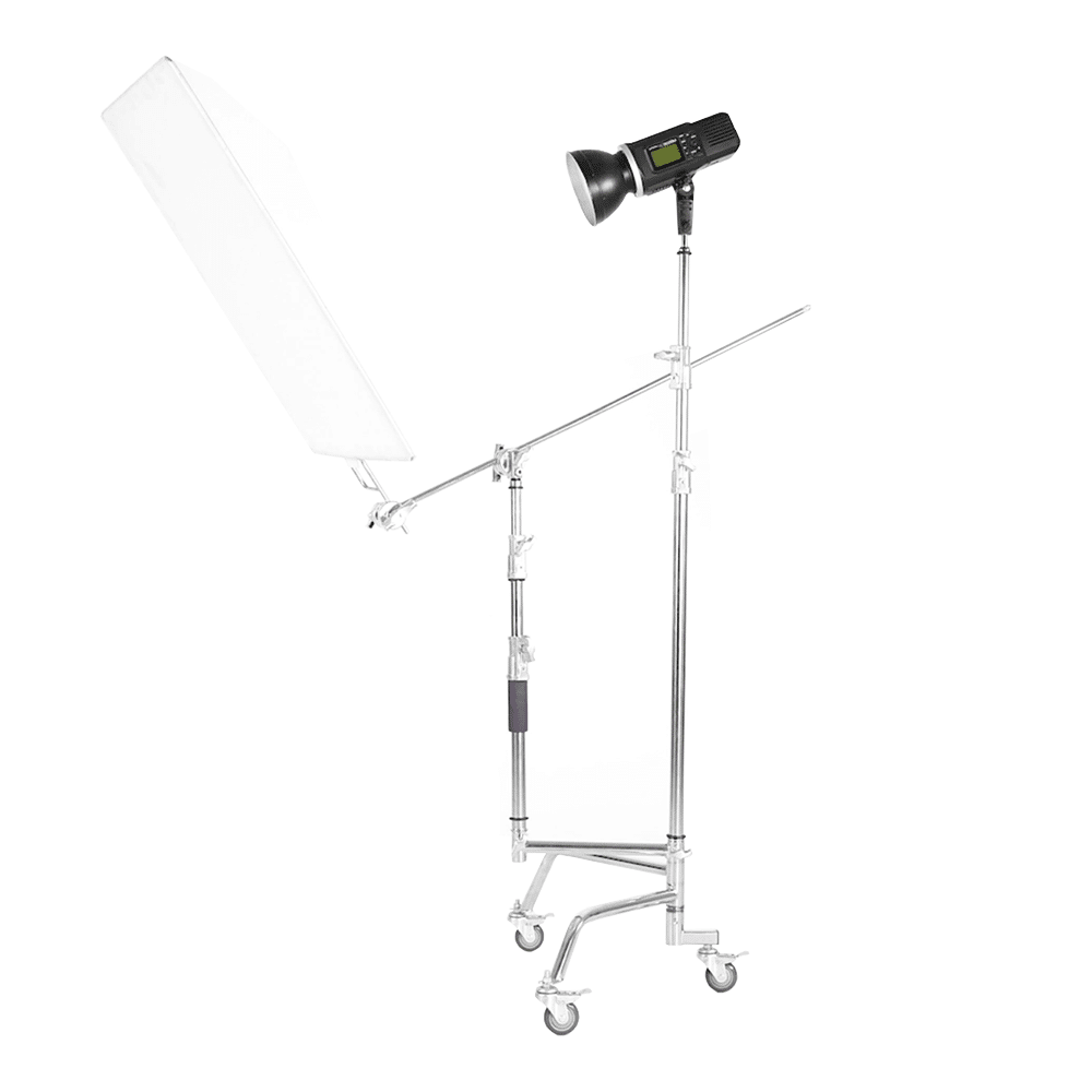 Spectrum Multifunctional Heavy Duty Portable Studio Light Stand Kit with Wheels