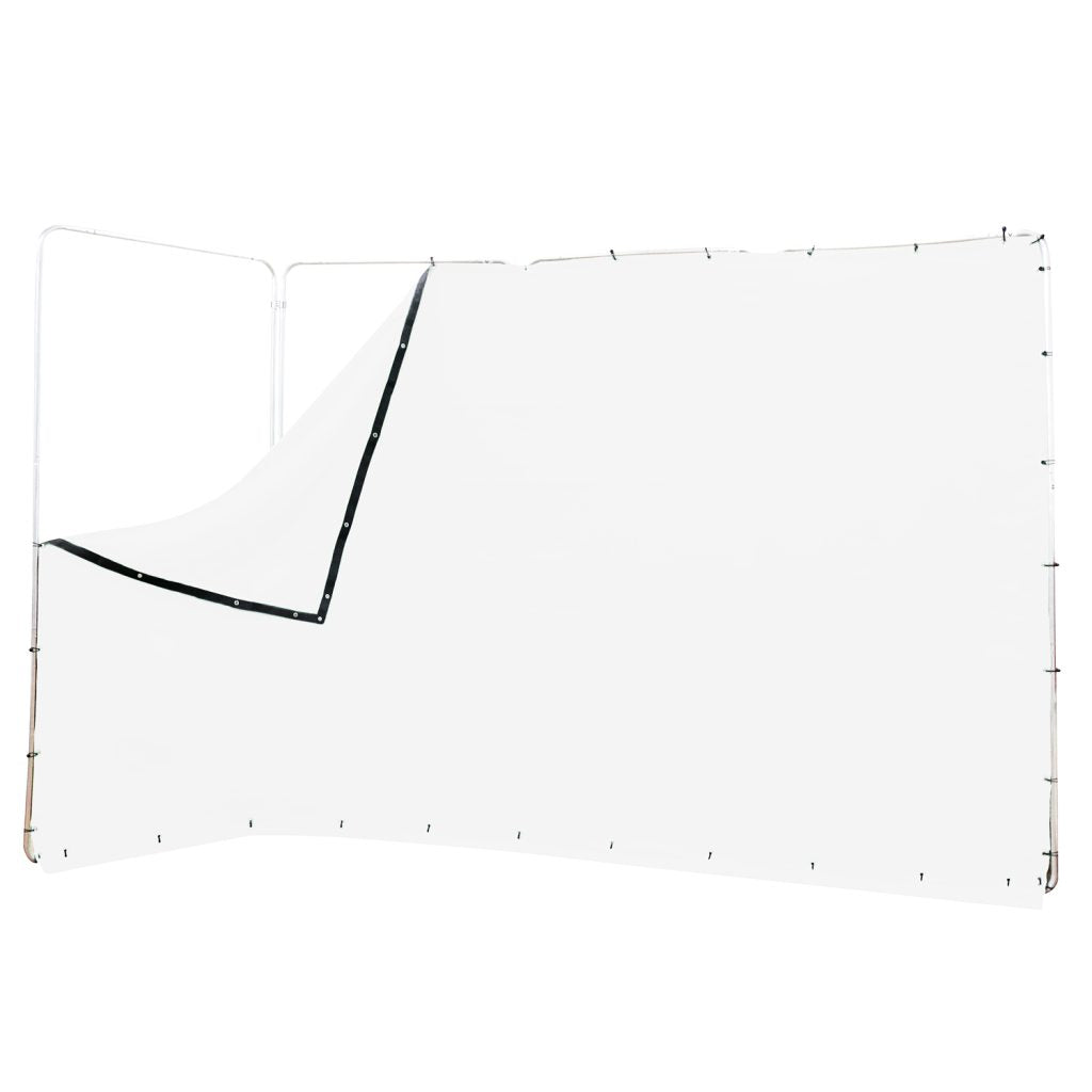 Spectrum 13.1'/4m Portable Panoramic Backdrop Screen - White