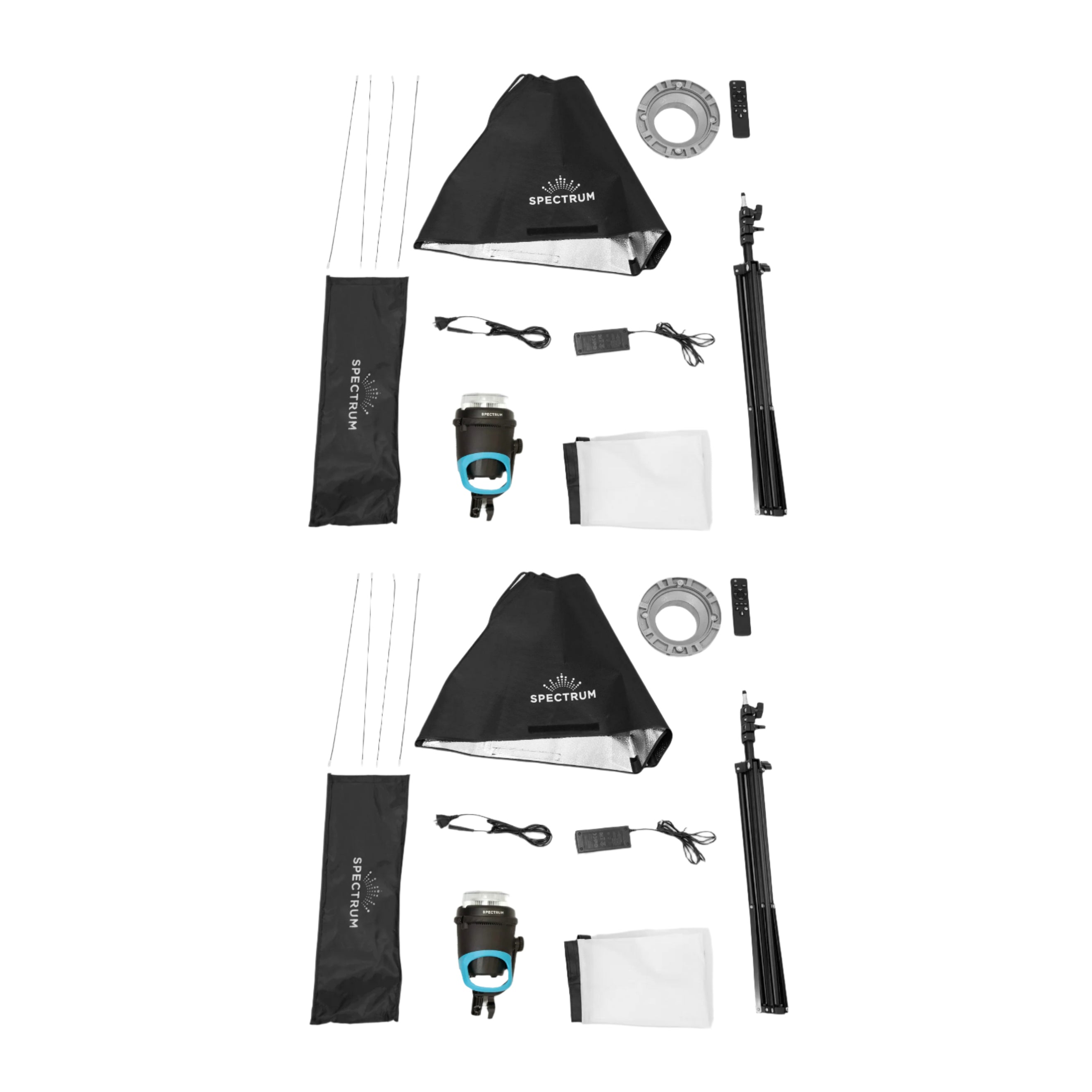 Spectrum LumiLite 100 COB 60W LED Light with Softbox (Bowens Mount) - Twin Kit Bundle