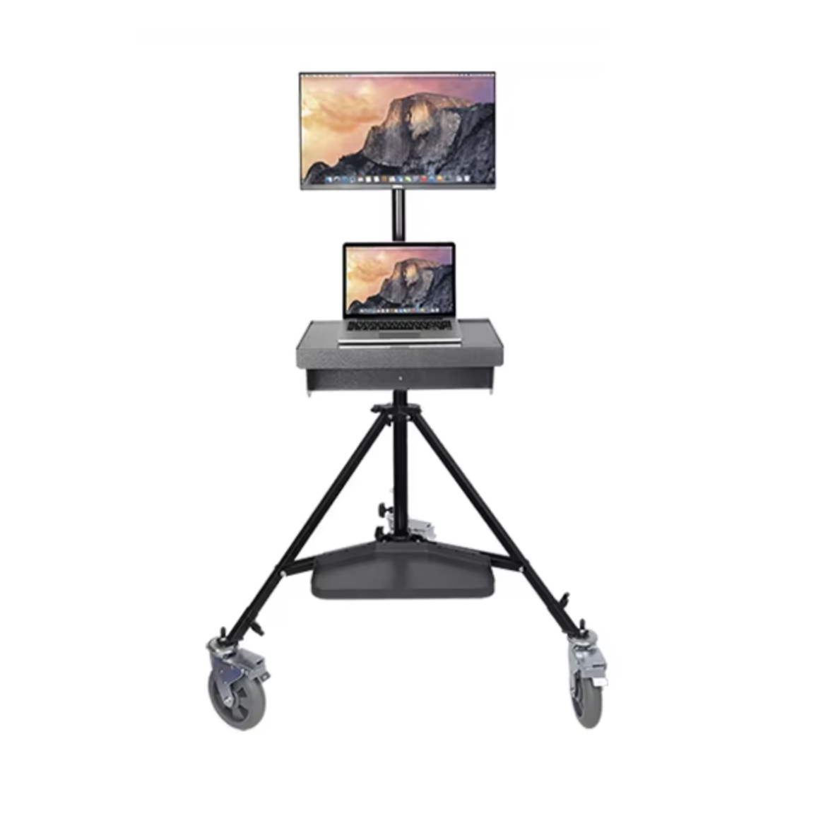 Spectrum LumiWiz 200cm Studio Roller Stand with Vesa Mount and Shelves