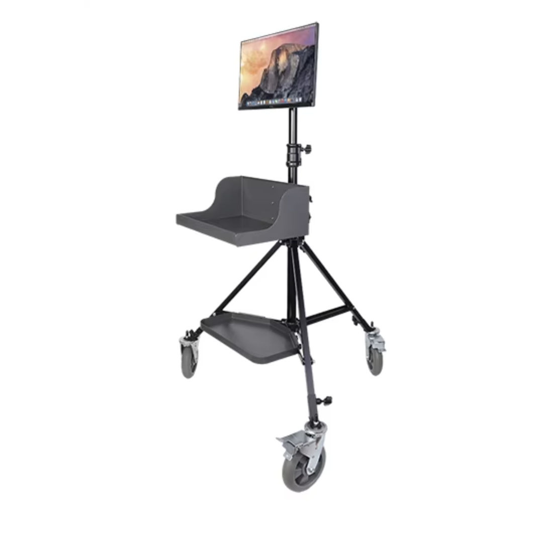 Spectrum LumiWiz 200cm Studio Roller Stand with Vesa Mount and Shelves