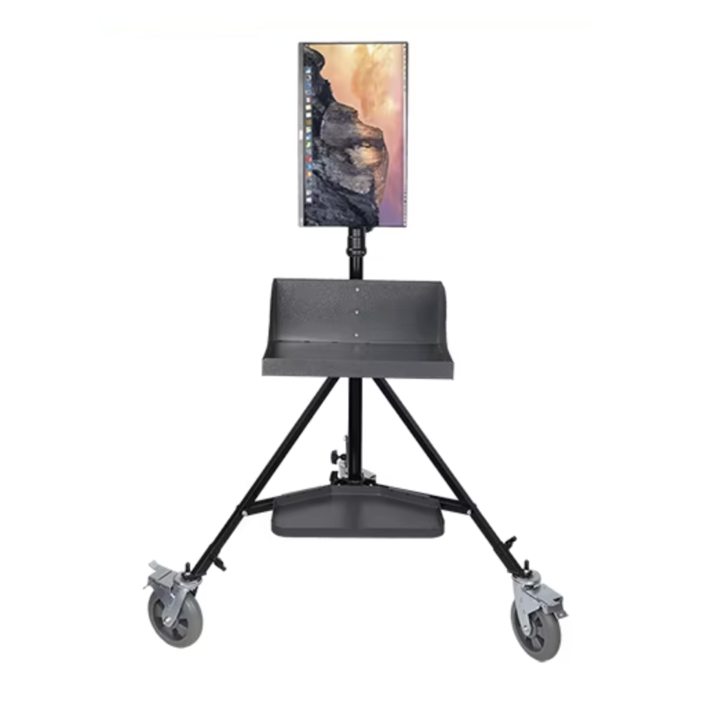 Spectrum LumiWiz 200cm Studio Roller Stand with Vesa Mount and Shelves