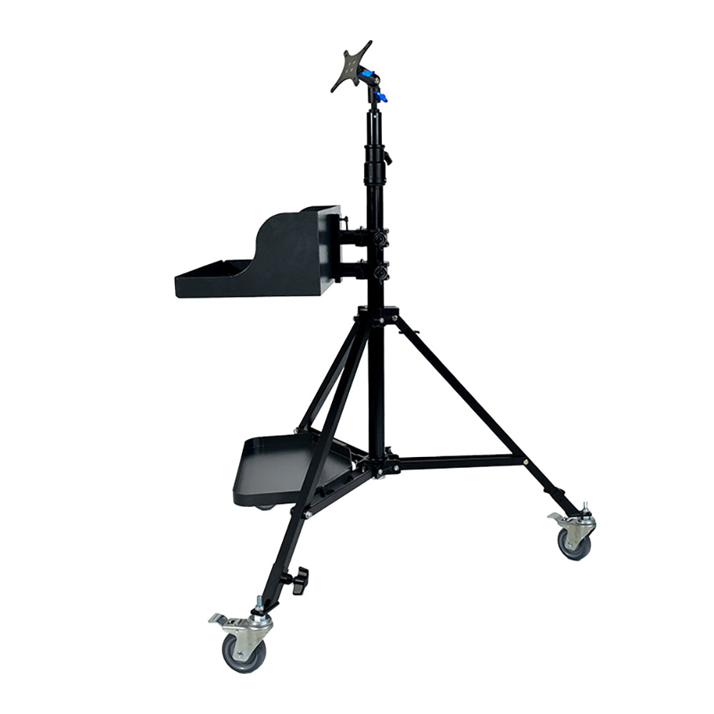 Spectrum LumiWiz 200cm Studio Roller Stand with Vesa Mount and Shelves