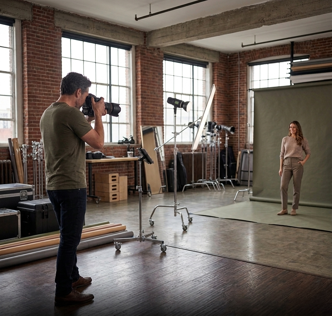 Spectrum Multifunctional Heavy Duty Portable Studio Light Stand Kit with Wheels