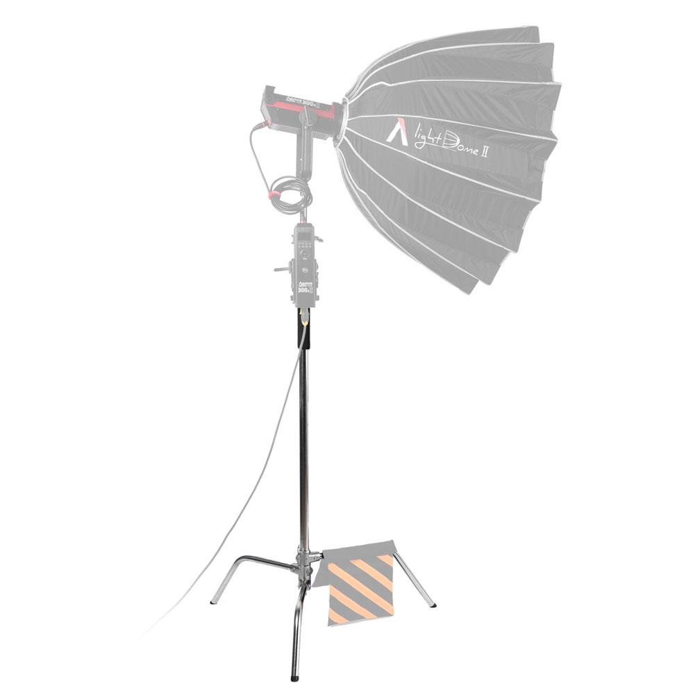 Spectrum Silver Heavy Duty Photographic C-Stand With Boom Arm (20kg Load)