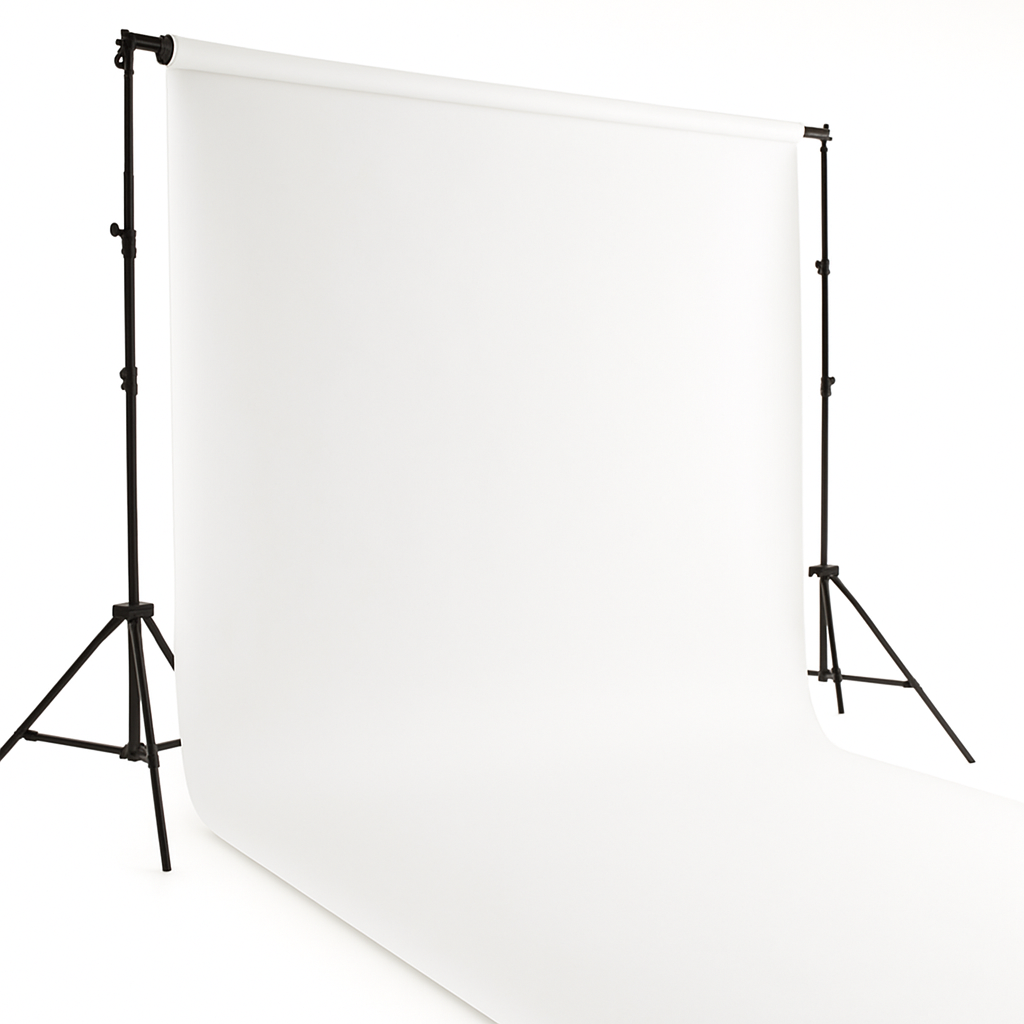 Spectrum Vinyl Heavy Duty 2.7m x 6m Metal Core Photography Backdrop - Ghosted White