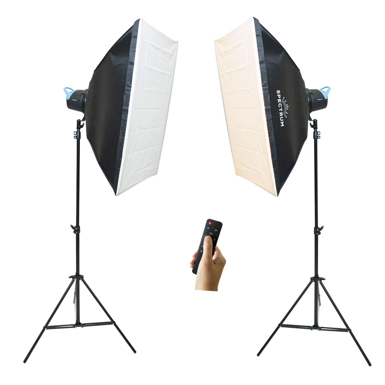 Spectrum LumiLite 100 COB 60W LED Light with Softbox (Bowens Mount) - Twin Kit Bundle