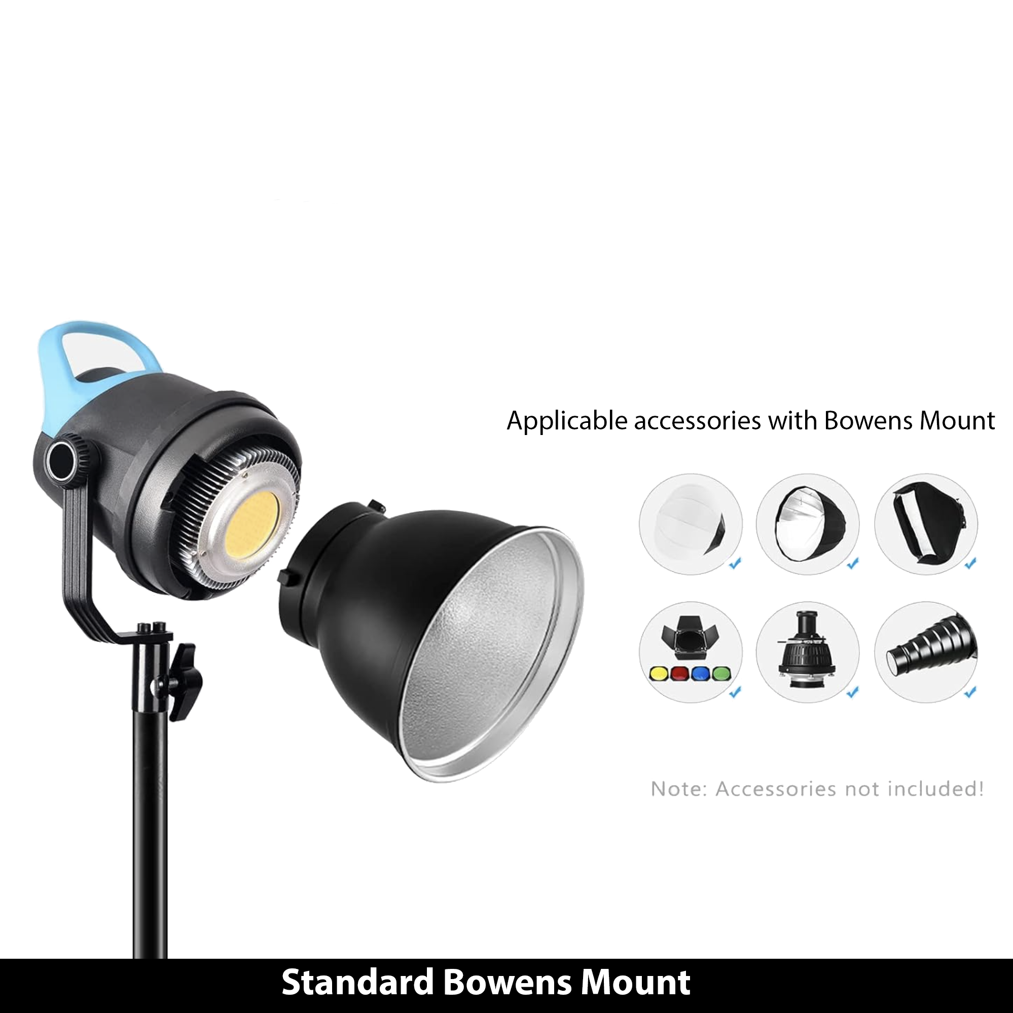 Spectrum LumiLite 100 COB 60W LED Light with Softbox (Bowens Mount) - Twin Kit Bundle