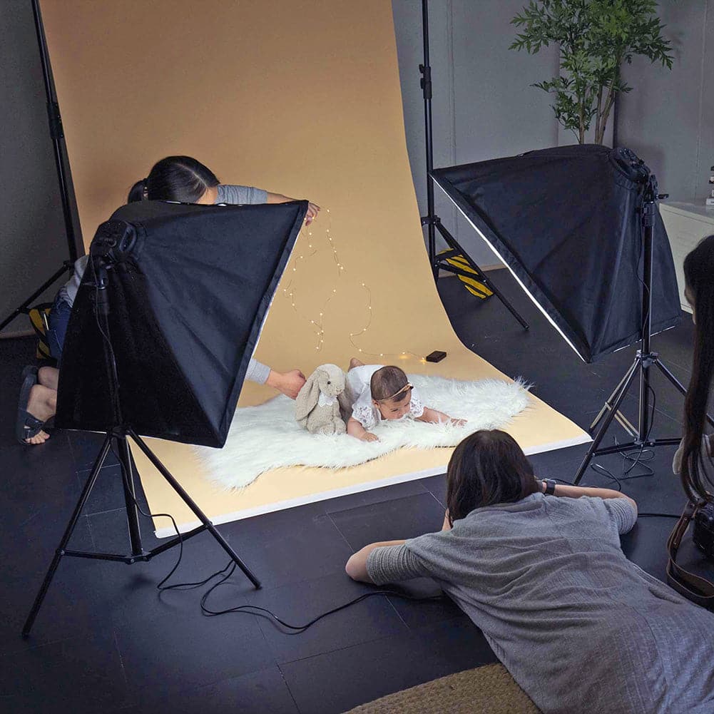 *Imperfect Stock* Spectrum Paper Roll Photography Studio Backdrop Half Width (1.36 x 10M) - Sand Dune Beige