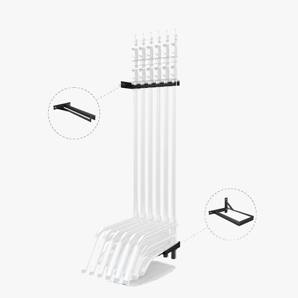 Spectrum C-Stand Wall / Door Rack - Holds 6 Stands (C-Stands Not Inclu