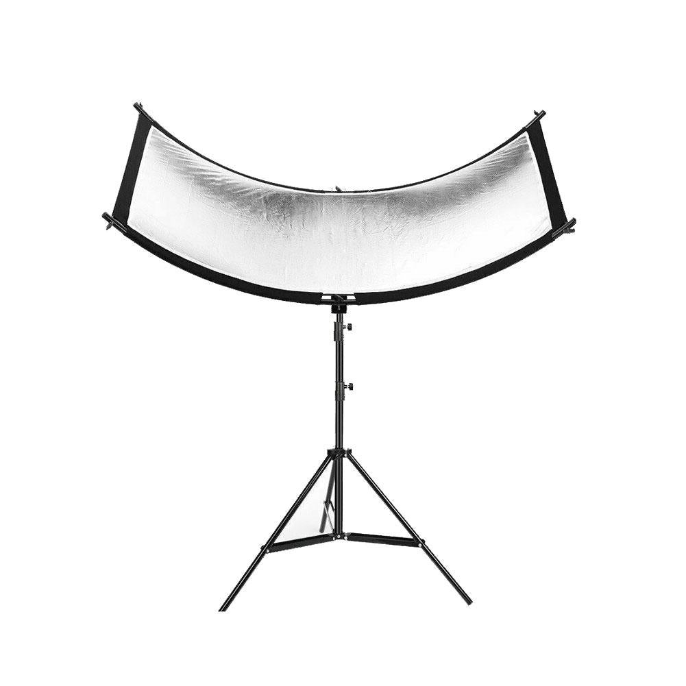 Fomito 70" Curved Reflector 4-in-1 Arclight Eyelighter for Studio Portrait Photography (Black/White/Gold/Silver) (DEMO STOCK)