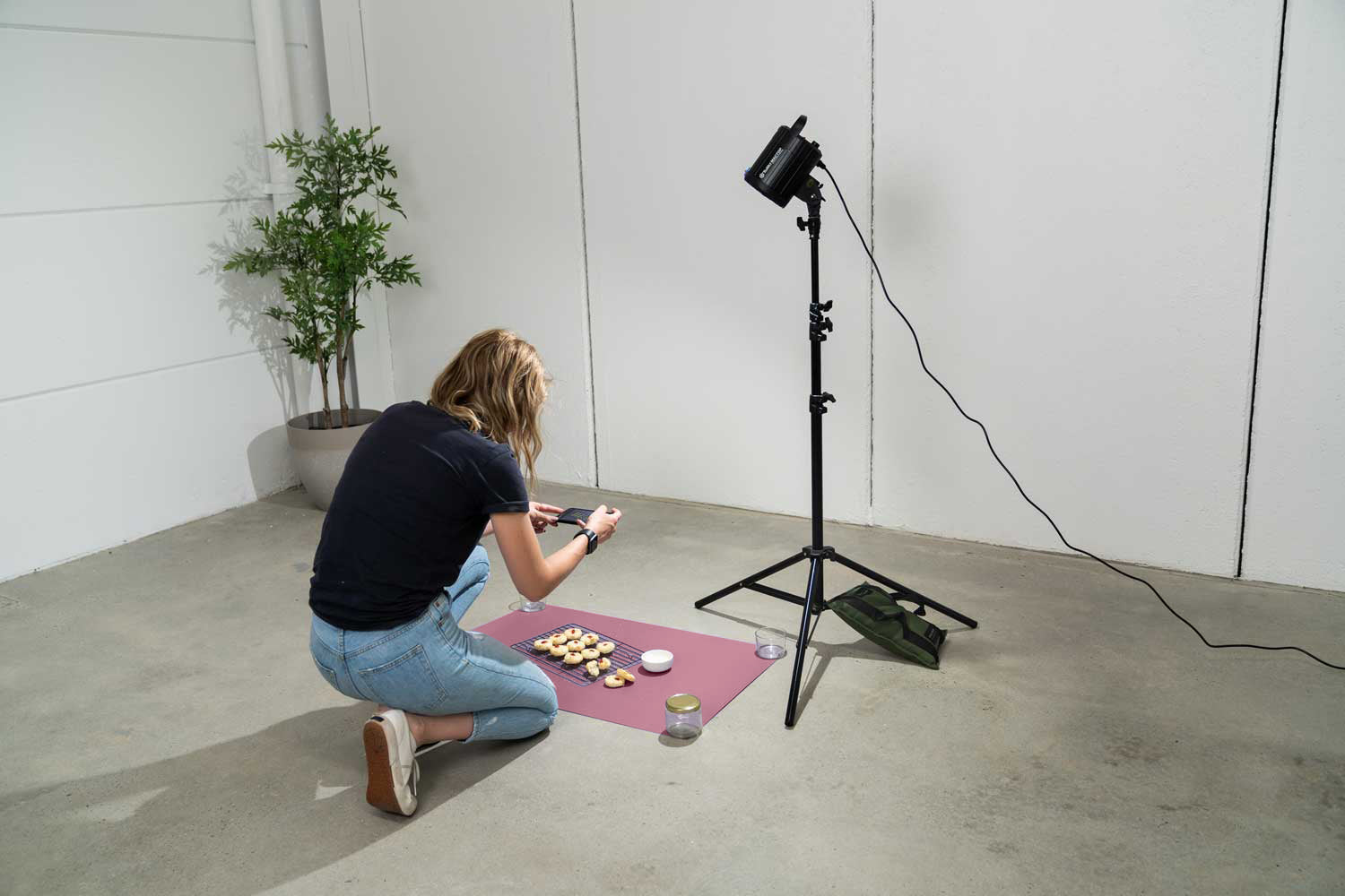 Flat Lay Instagram Backdrop - Dual 'Mellow Mauve' (56cm x 87cm)