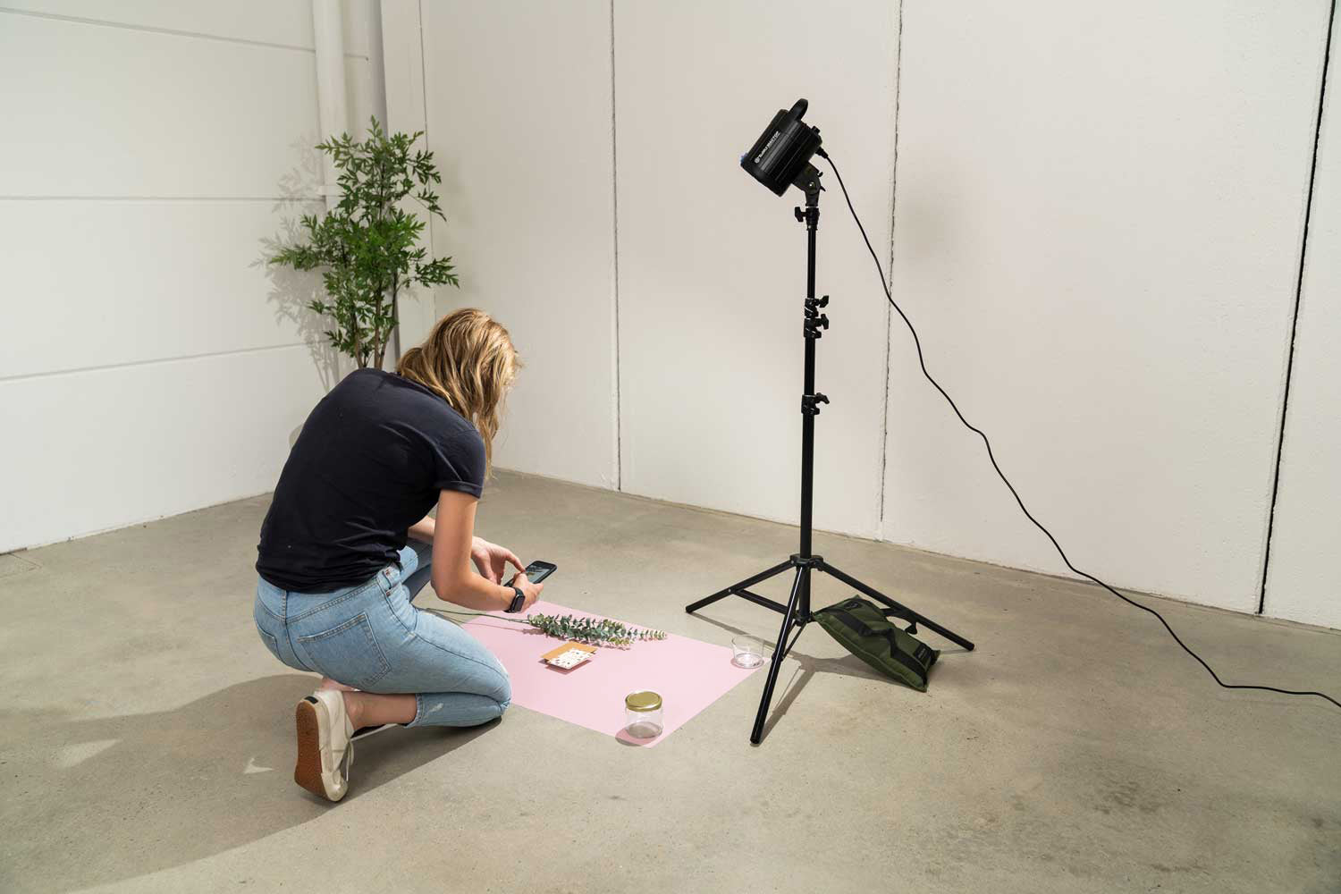 Flat Lay Instagram Backdrop - Dual 'Mellow Mauve' (56cm x 87cm)