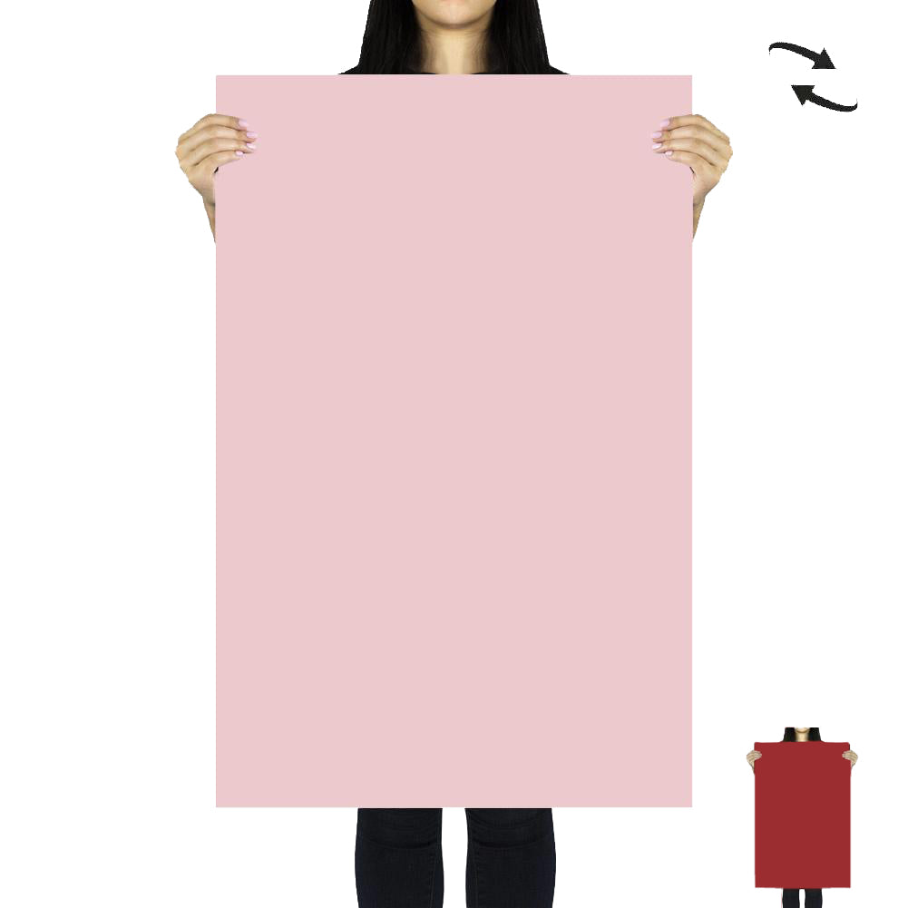 Flat Lay Instagram Backdrop - Duo 'Blushing Rouge' (56cm x 87cm)