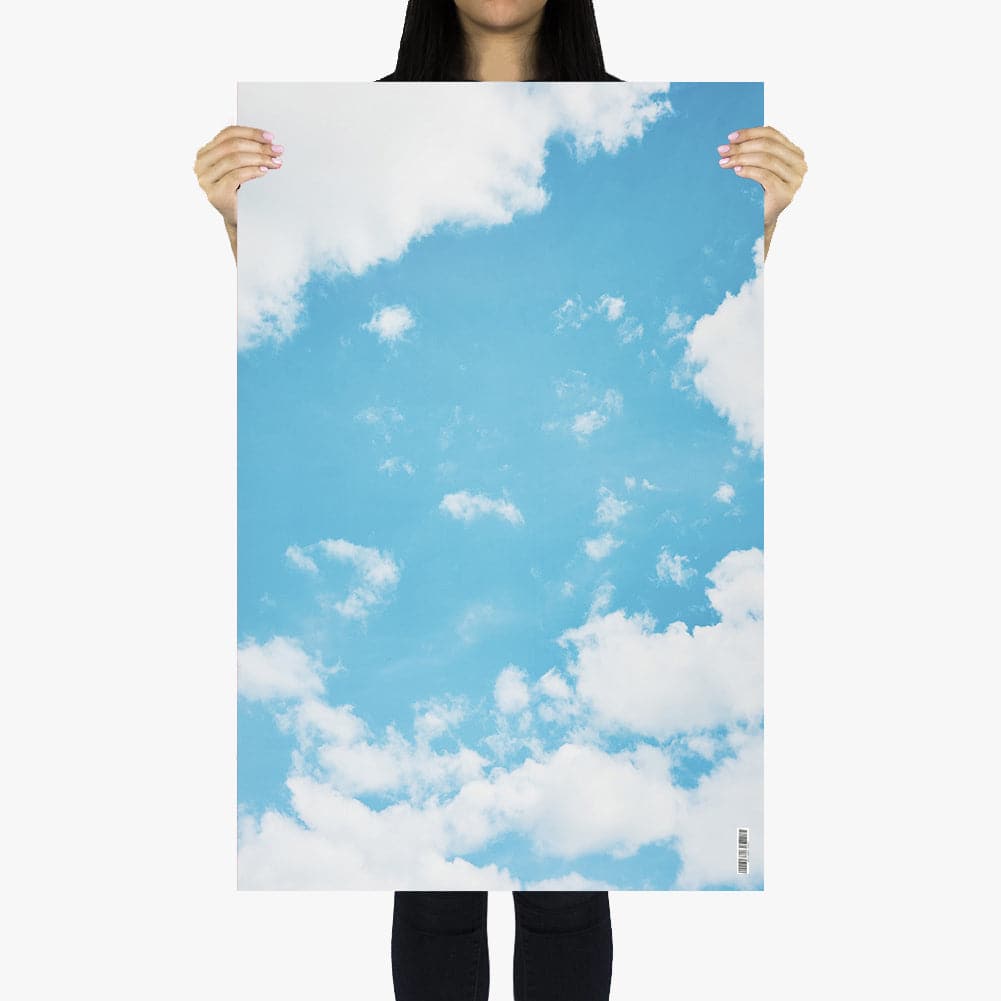 Flat Lay Instagram Backdrop - 'Hawkesbury' Cloudy Sky (56cm x 87cm)
