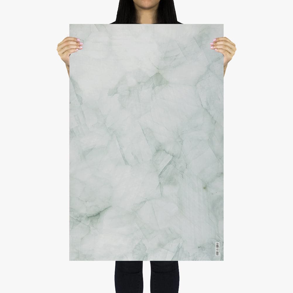 Flat Lay Instagram Backdrop - 'Mollymook' Mint Green Marble (56cm x 87cm)