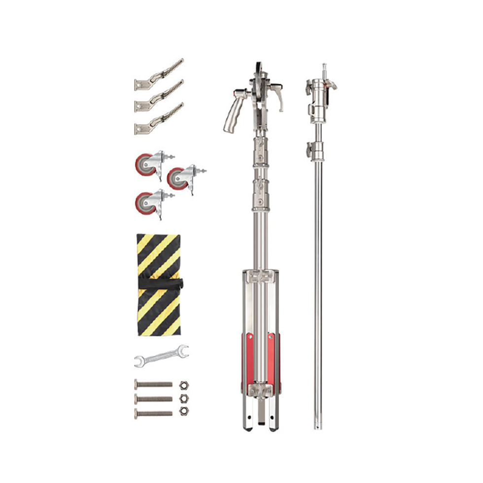 Spectrum Heavy Duty Photographic C-Stand & Boom Arm with Wheels (40kg Load)