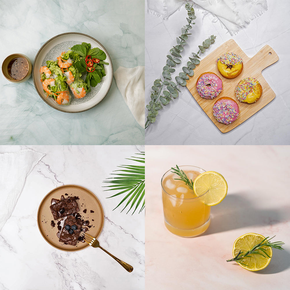 Flat Lay Instagram Backdrop (56cm x 87cm)  'Marble of Fact' - Bundle