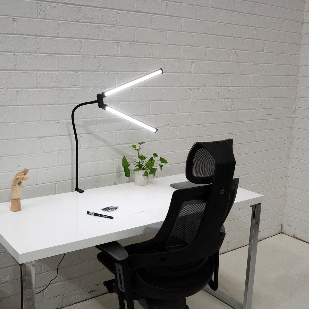 Spectrum 15" 'MINI ALLURELITE' LED Duo Lighting Kit Tabletop Lighting Kit - Black
