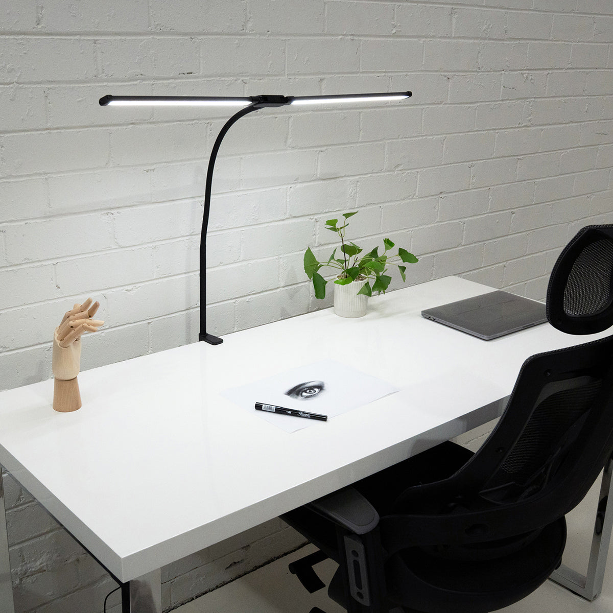 Spectrum 15" 'MINI ALLURELITE' LED Duo Lighting Kit Tabletop Lighting Kit - Black