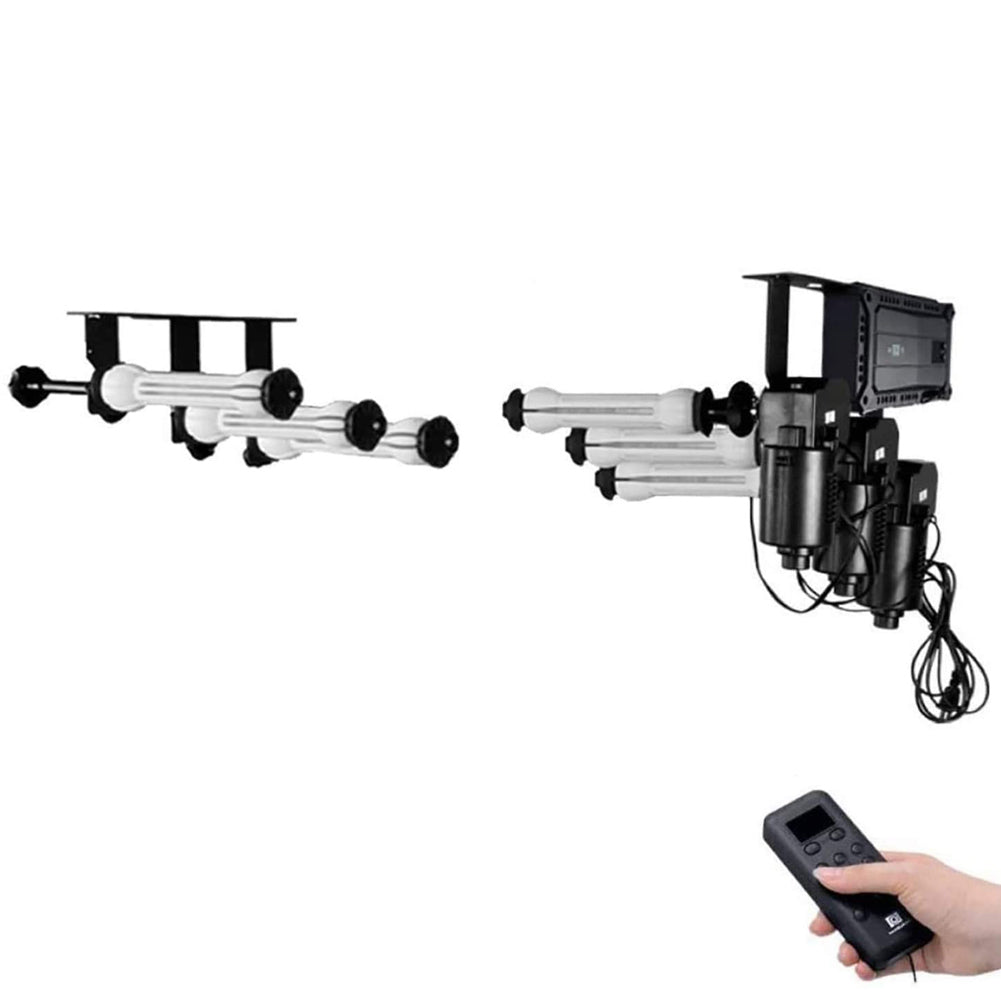 Photography Triple (3) Motorised Roller Wall Mounting Electric Backdrop Support