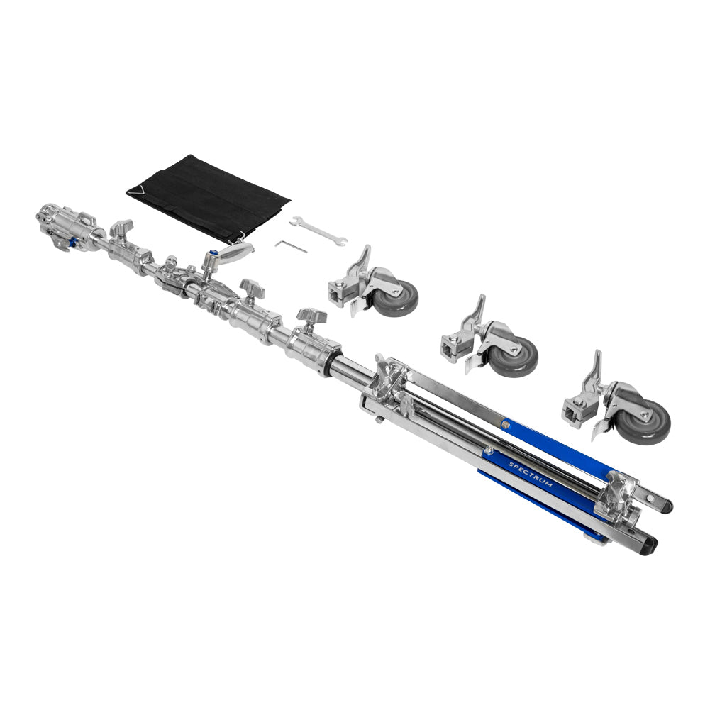 Spectrum 430cm Heavy Duty Studio Boom C-Stand With Castor Wheels (40kg Load)