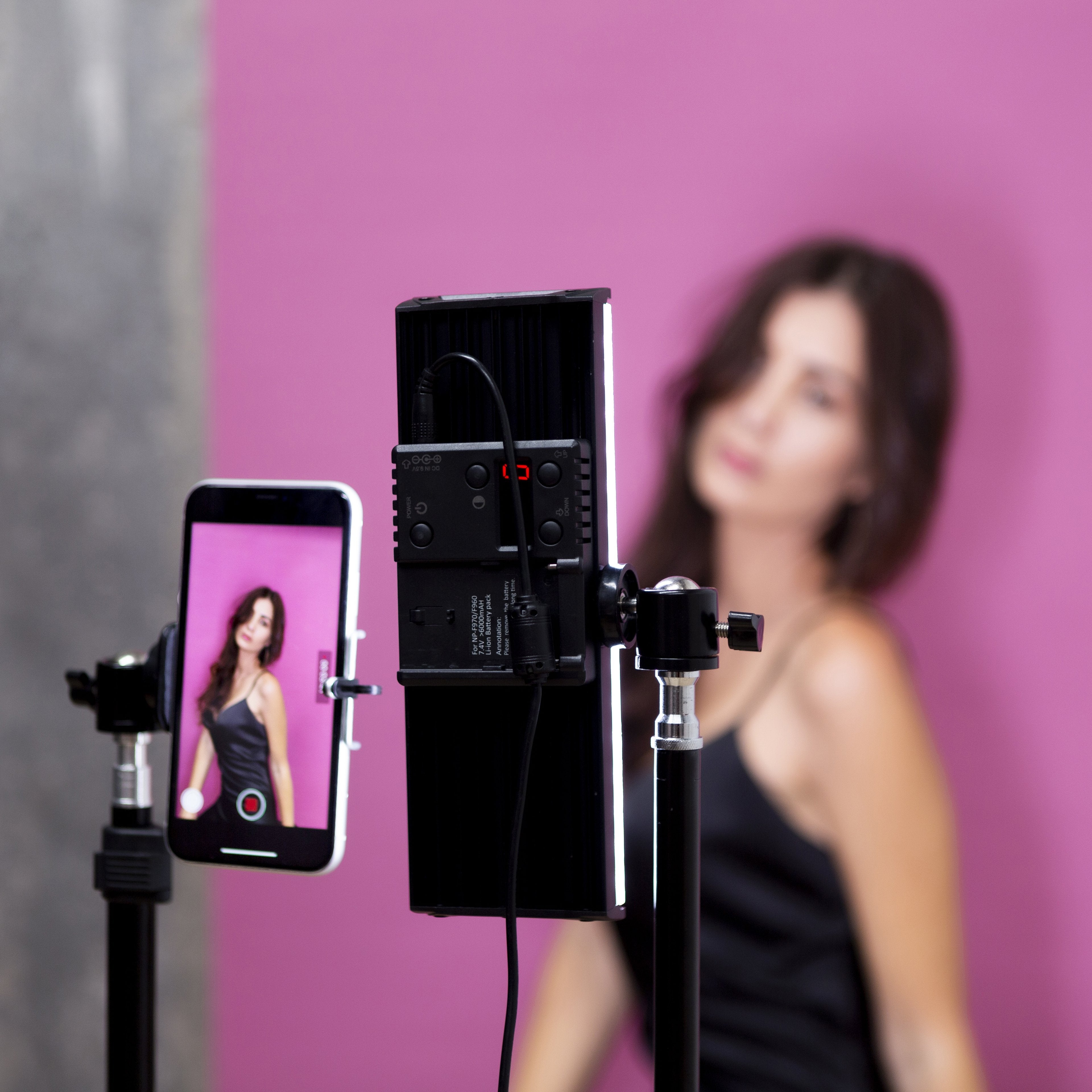 9" LED Photography Video Studio Lighting Kit - 1x Crystal Luxe - Bundle