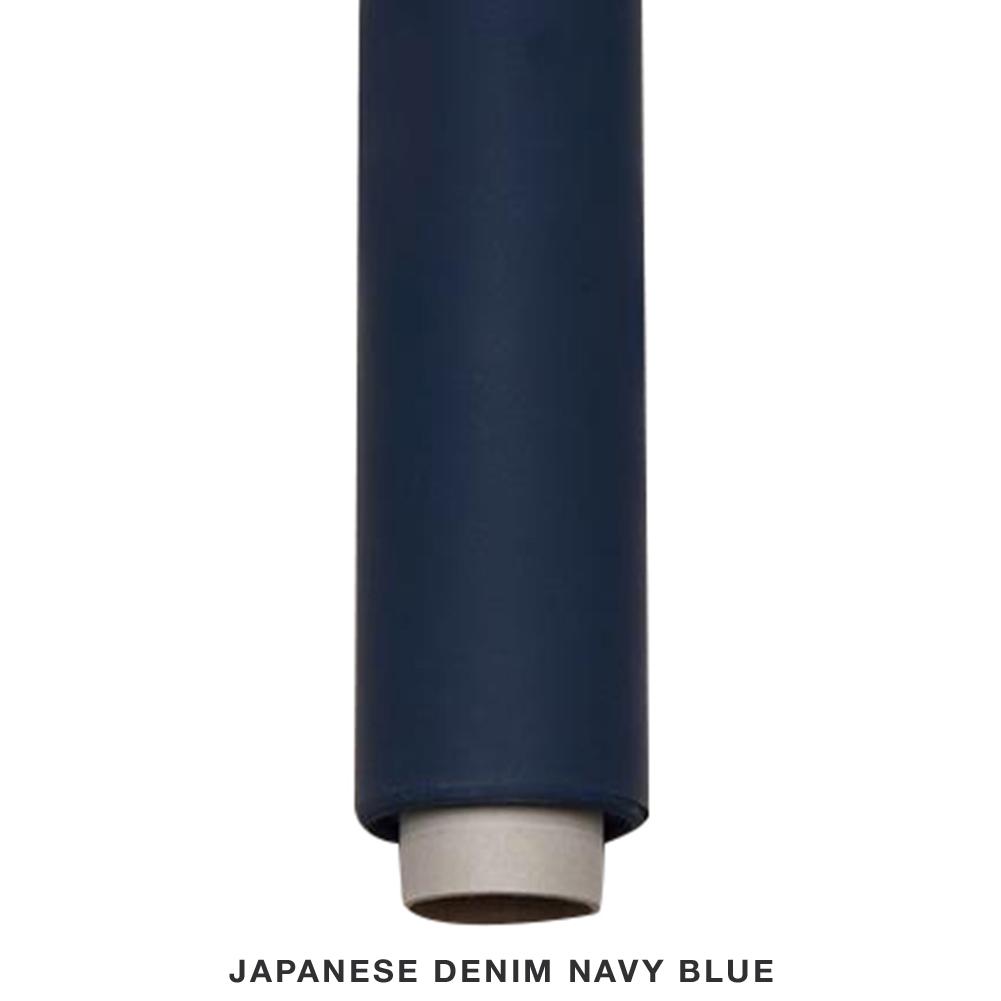 Spectrum 50cm Non Reflective Seamless Paper Roll Backdrop Offcuts - Japanese Denim Blue