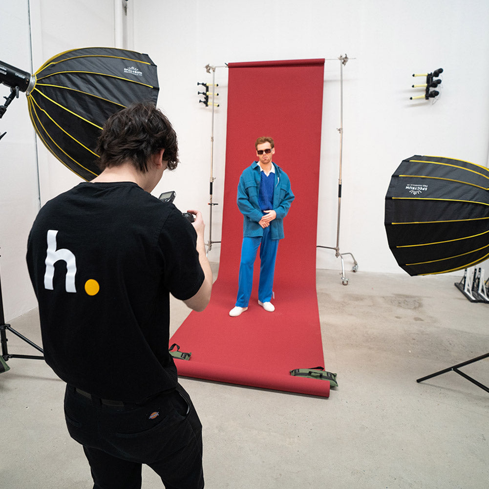 Spectrum Paper Roll Photography Studio Backdrop Half Width (1.36 x 10M) - Imperial Trio - Bundle