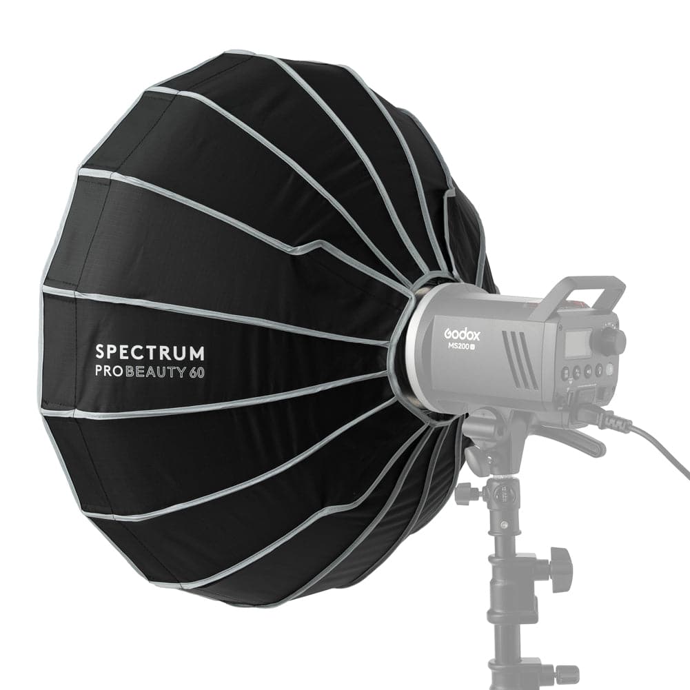 Spectrum Pro Beauty Dish Collapsible Softbox 60cm / 23.6" - Bowens Mount (No Grid)