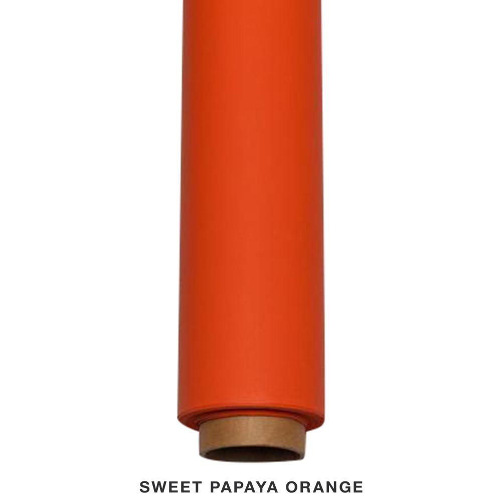 Spectrum 50cm Non Reflective Seamless Paper Roll Backdrop Offcuts - Sweet Papaya Orange