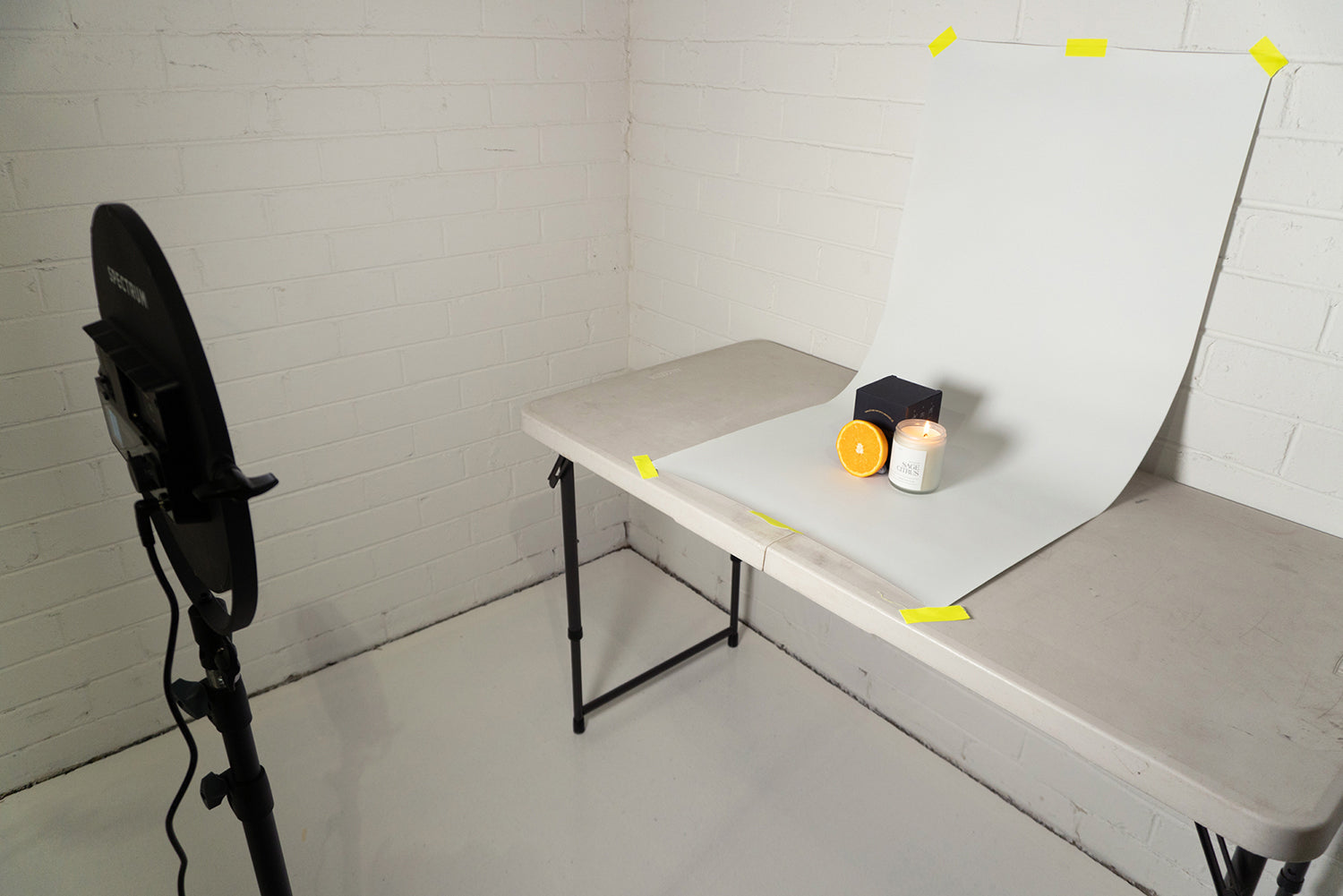 Spectrum 50cm Non Reflective Seamless Paper Roll Backdrop Offcuts - Secret Garden Green