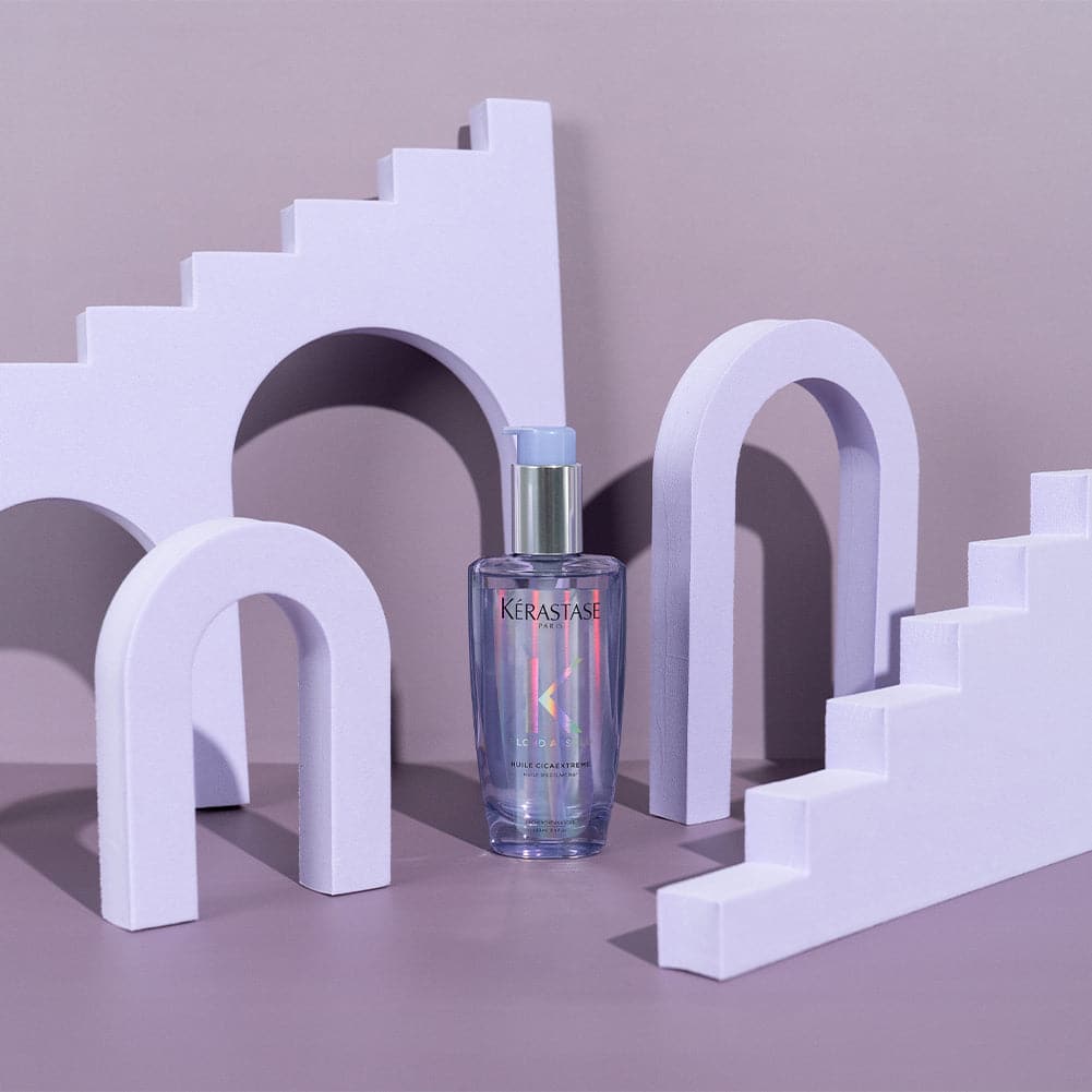 4 Piece Geometric Foam Styling Prop Set for Photography (Wisteria Purple)