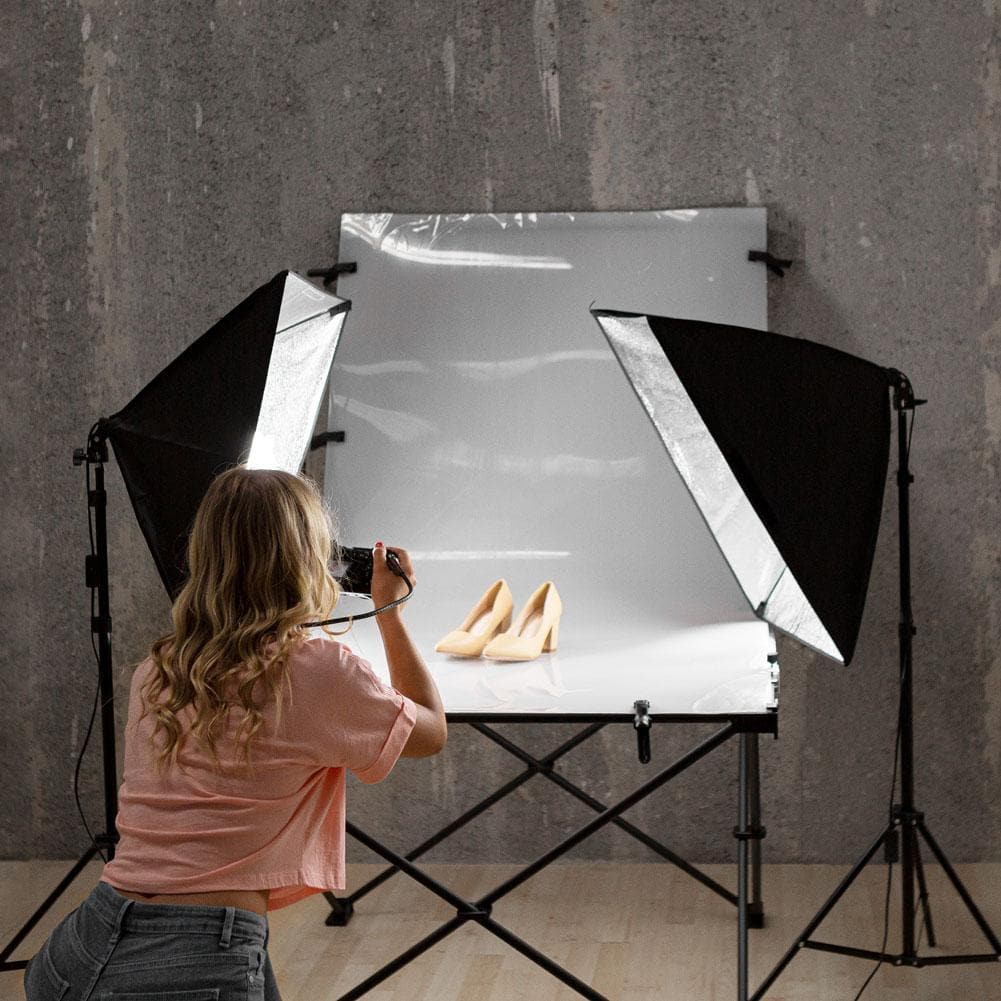 Large Professional Product Photography Table Double Softbox Kit (100 x 200CM)