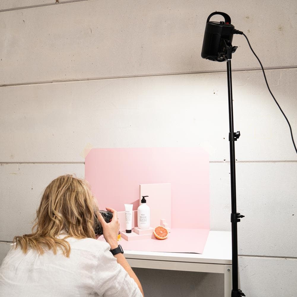 5 Piece Geometric Foam Styling Prop Set for Photography (Blush Pink)