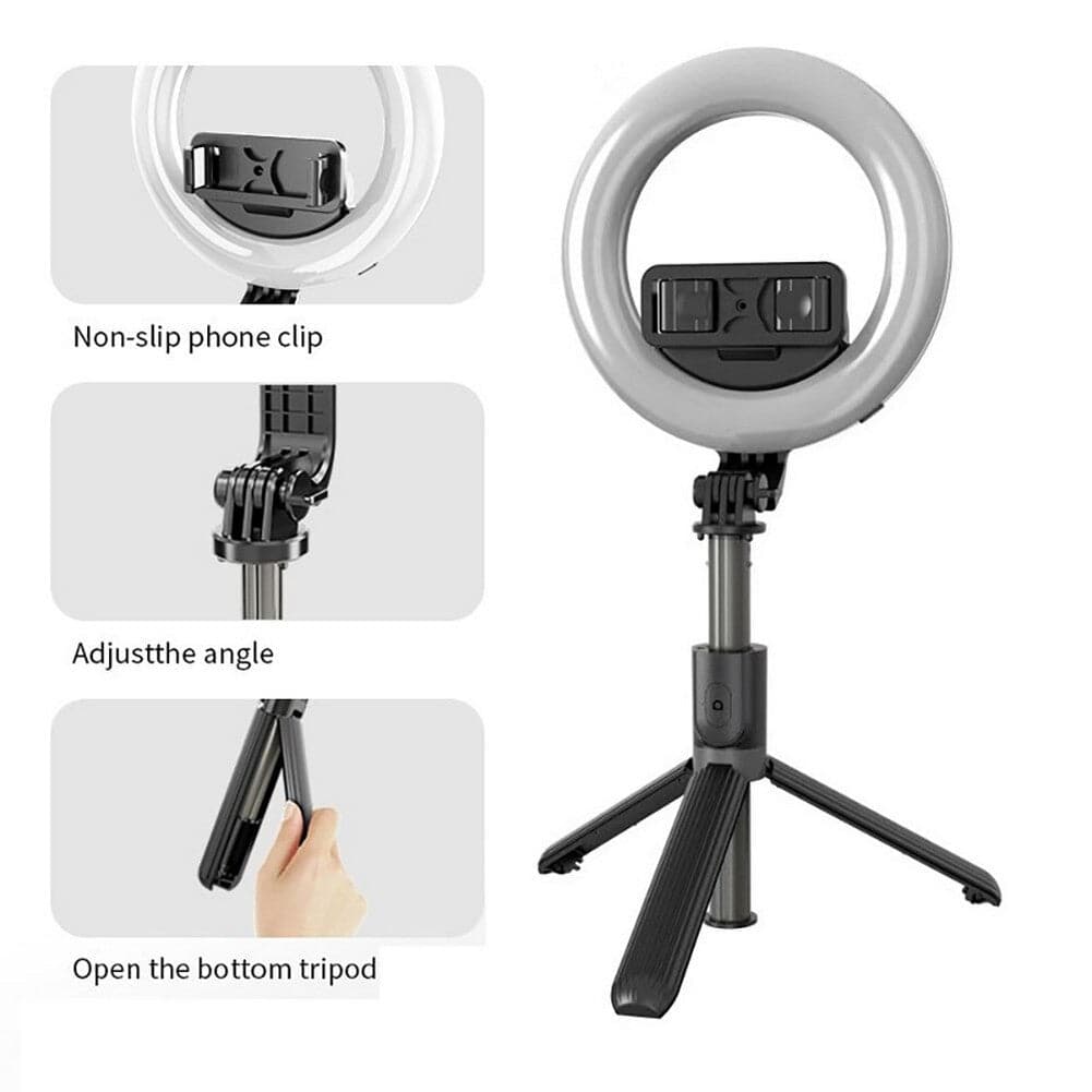 5" Selfie Stick Tripod LED Ring Light