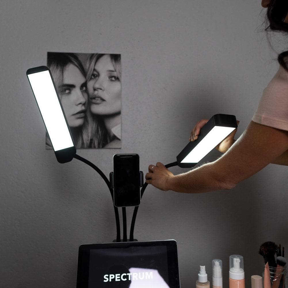 Dual LED Beauty Fill Light With Phone Bracket - 'Eden'