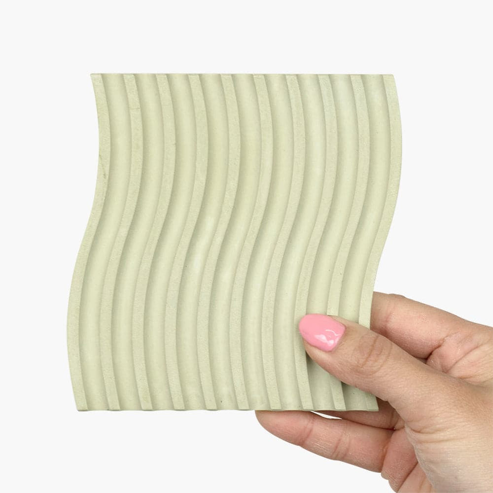Grooved Arch Wave Photography Styling Handmade Plaster Props - 4 Pack