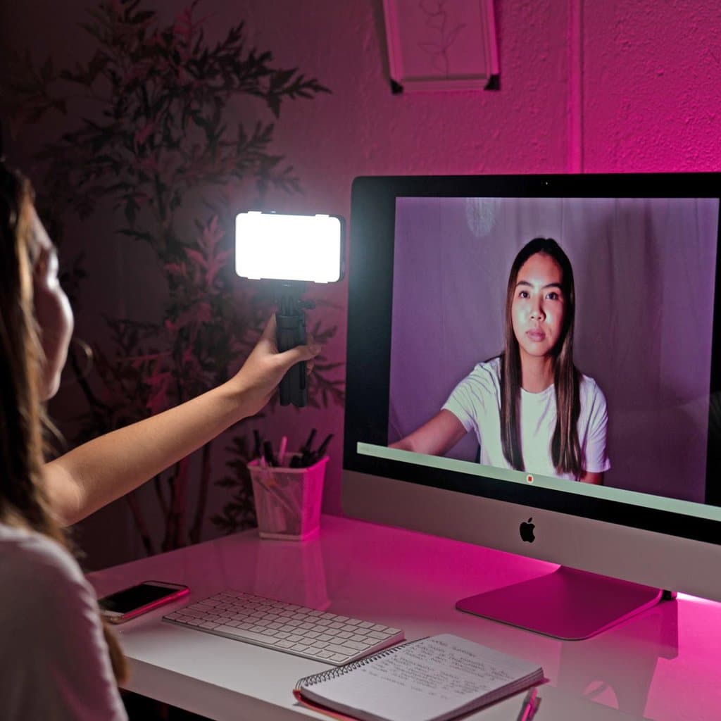 Pro LED Lighting 'Zoom' Video Conferencing Desk Kit - Single Pack