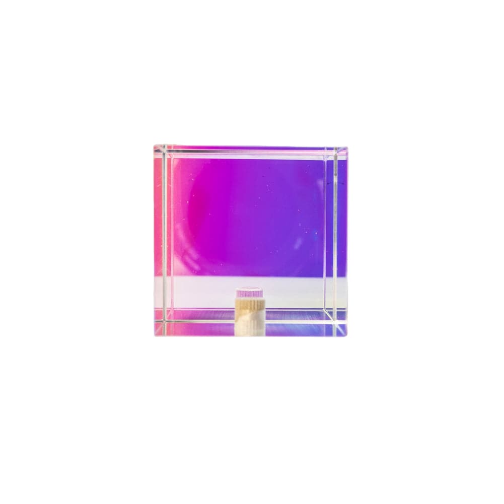 Colour Transparent Cubic Optical Prism Prop for Creative Photography - Cube
