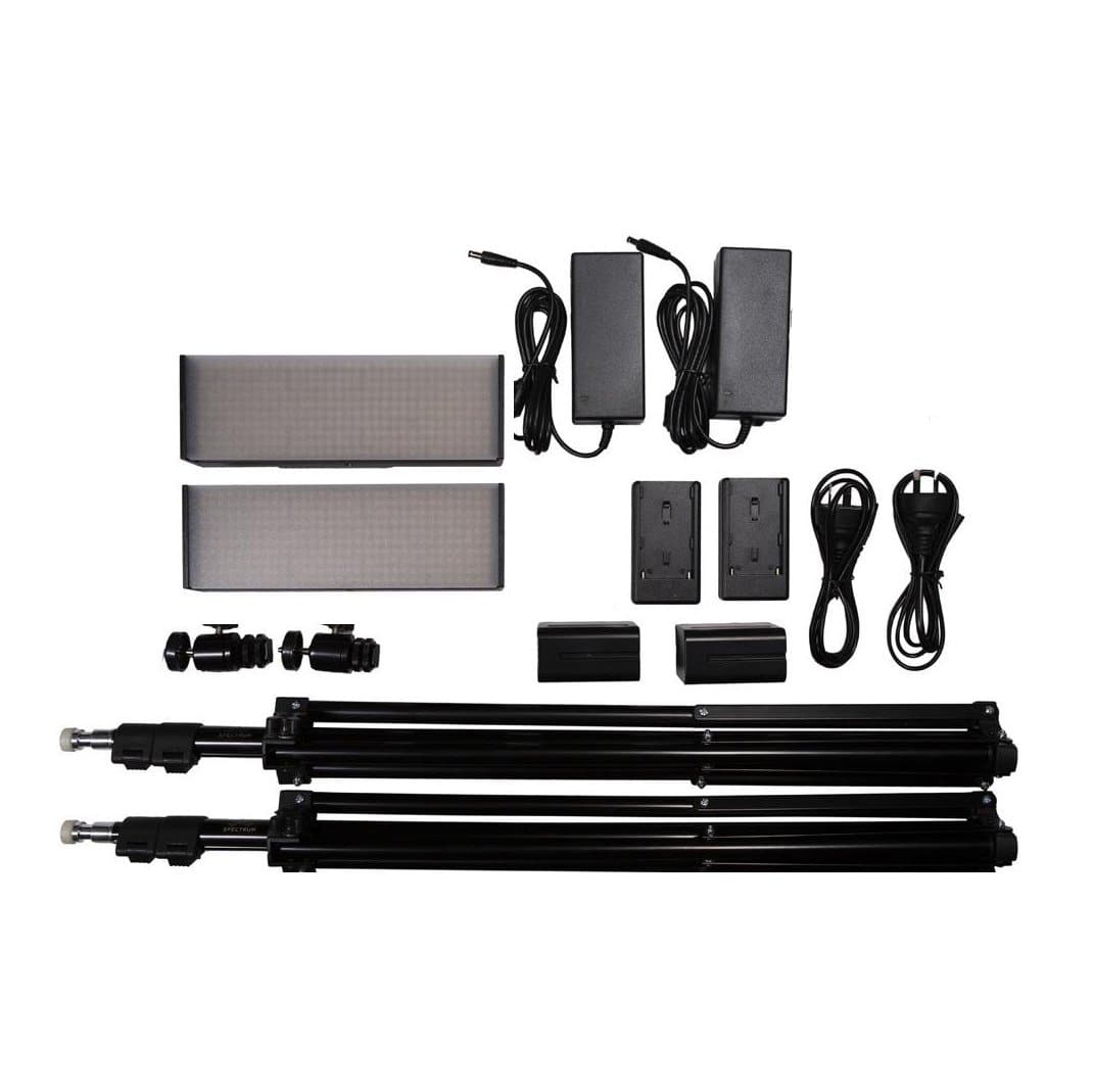 9" LED Photography Video Studio Lighting Kit - 2x 'DUO' Crystal Luxe