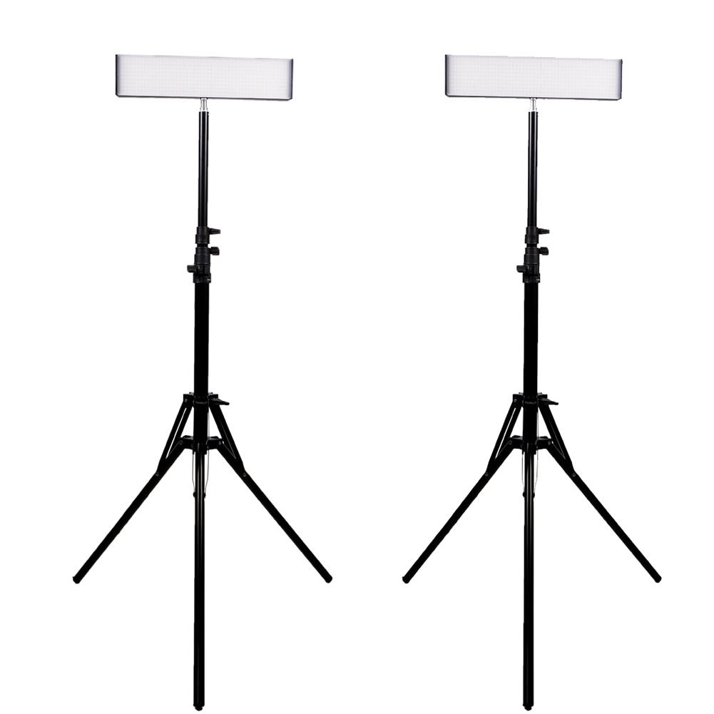 13" LED Photography Video Studio Lighting Kit - 2x 'DUO' Crystal Luxe (No Batt & Charger)