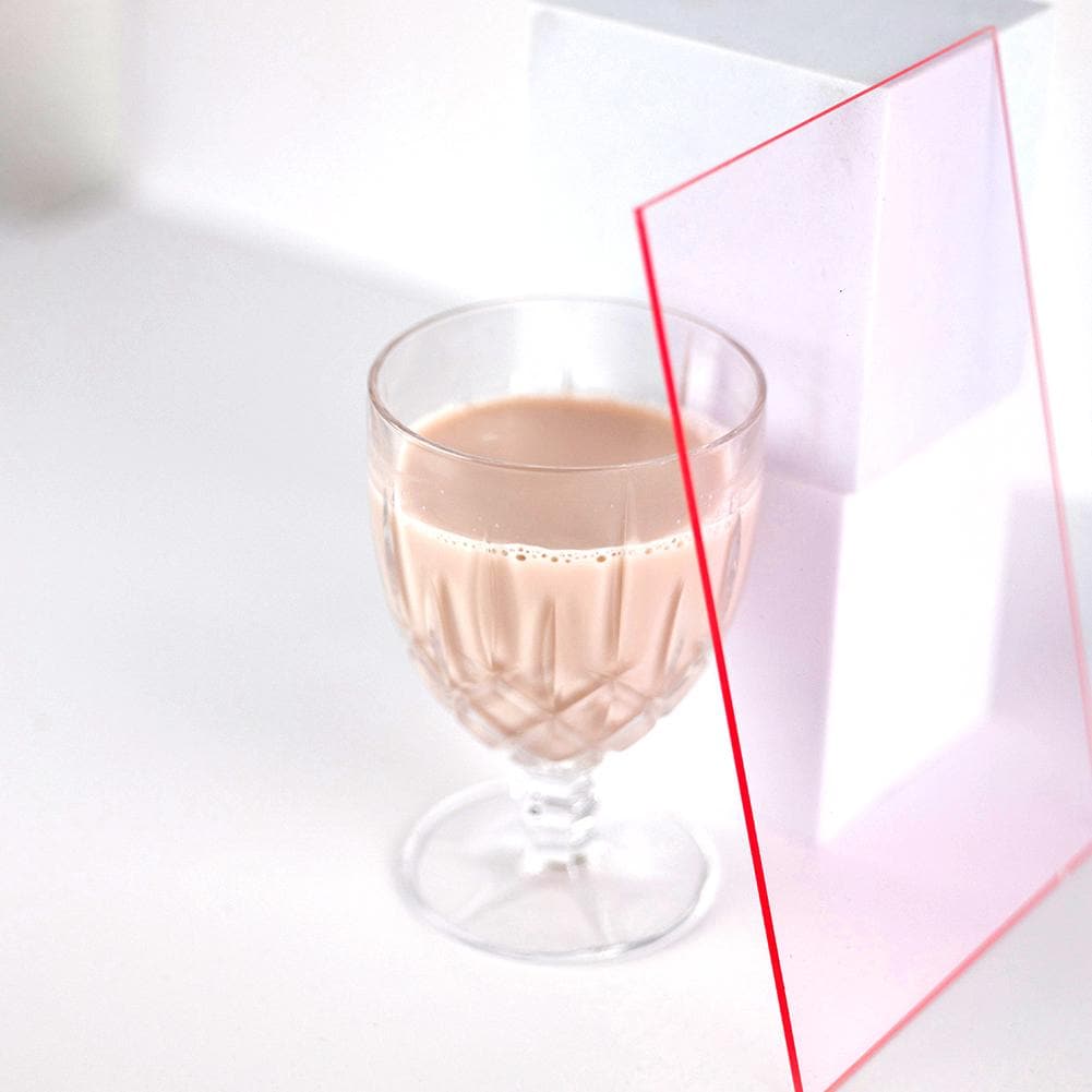 Geometric Coloured Acrylic Sheets Styling Props For Photography - Candy Pink 4 Pack
