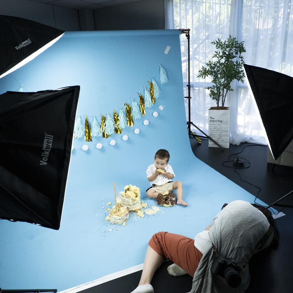 Paper Roll Photography Studio Backdrop Full Length (2.7 x 10M) - Baby Blue