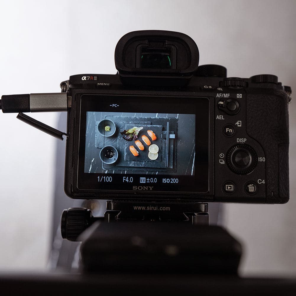 ProBoards Flat Lay Photography Rigid Black & White Marble + Subway Tiles Backdrop - Rushcutters Bay (60cm x 60cm)