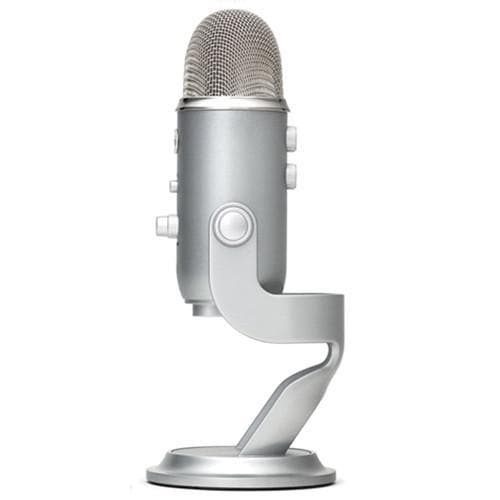  Newest Blue Yeti USB Microphone with 4 Pickup Patterns, 3  Condenser Capsules, Mic Gain Control & Adjustable Stand for Gaming,  Streaming, Podcasting on PC & Mac with GalliumPi Accessories - Silver 