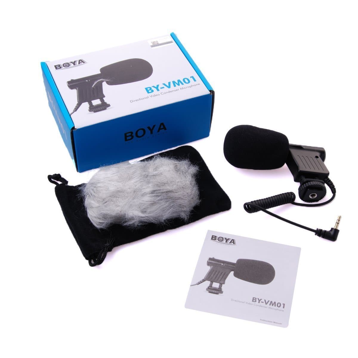 Boya BY-VM01 Unidirectional Camera Microphone for DSLRs and Camcorders
