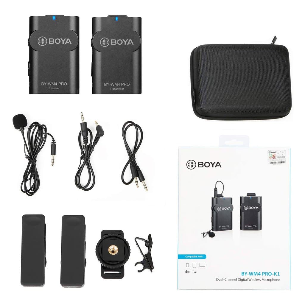 Boya BY WM4 Pro K1 Universal Lavalier Wireless Microphone System